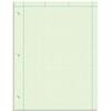 TOPS Engineering Computation Pad, 8-1/2" x 11", Glue Top, 5 x 5 Graph Rule on Back, Green Tint Paper, 3-Hole Punched, 100 Sheets (35500)