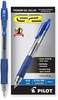 Pilot G2 Retractable Premium Gel Ink Roller Ball Pens Extra Fine (.5) Dozen Box Blue ; Retractable, Refillable & Premium Comfort Grip; Smooth Lines to End of the Page, America’s #1 Selling Pen Brand