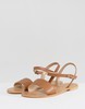 Leather flat sandals