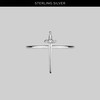 BETRAYAL. Dagger & Cubic Zirconia Ring - Silver