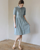 Women's linen buttons dress WENDY