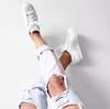 white sneakers