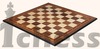 Шахматная доска не складная Люкс (американский орех, клетка 4,5 см) (арт. 31754)