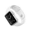 Белый силиконовый ремешок для apple watch 38