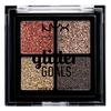 ПАЛЕТКА КРЕМОВЫХ ГЛИТТЕРОВ ДЛЯ ЛИЦА И ТЕЛА GLITTER GOALS CREAM QUAD PALETTE - GALACTICA 03