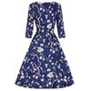 PRETTY KITTY: Blue Bird and Floral Garden Dress