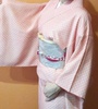 Кимоно из Ксюшеных закромов, розовое с веерами