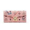 MCM Large Patricia Star Eyed Bunny Visetos Crossbody Wallet In Light Pink