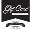Stephen and Penelope Gift Card
