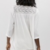 lace detail textured top