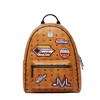 MCM Medium Stark Victory Patch Visetos Backpack In Brown