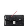 MCM Medium Millie Outline Studded Visetos Crossbody In Black