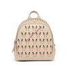 MCM Mini Polke Star Eyed Bunny Backpack In Beige