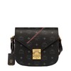 MCM Small Patricia Visetos Shoulder Bag In Black