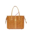 MCM Medium Visetos Reversible Liz Shopper Tote In Brown