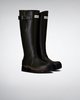 Women's Balmoral Side Adjustable 3mm Neoprene Wellington Boots: Dark Olive