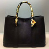 Hermes Garden Party Bag Togo Leather In Black