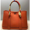 Hermes Garden Party Bag Togo Leather In Orange