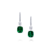 Emerald earstuds 2ct