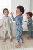 Blue/Ecru 3 Pack Multi Woodland Animal Snuggle Pyjamas