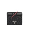 Prada 1MV204 Quilted Leather Wallet In Black