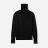 black cashmere turtleneck sweater