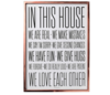 Bloomingville In This House Framed Copper Wall Decor