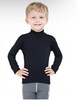 Термоводолазка детская для мальчиков с длинным рукавом серии SOFT CITY STYLE. Цвет черный