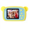 Детская цифровая камера GSMIN Fun Camera Bear с играми (Желто-голубой)