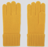 Жёлтые кашемировые перчатки