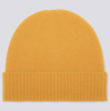 Жёлтая кашемировая шапка