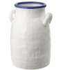 ГОДТАГБАР ваза, керамика белый/синий, 25 см