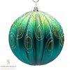 Новогодние шары на елку в стиле павлина