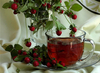 Чай с настоящими ягодами земляники
