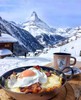 Посетить европейский горнолыжный курорт и позавтракать в горах
