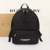 Burberry Logo Print ECONYL Backpack In Black