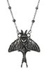 Restyle - Silver Moon Moth Pendant