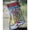 Christmas Sled Stocking Dimensions Gold Collection