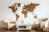 Карта мира на стену в виде деревянного пазла