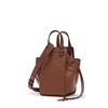 Loewe Mini Hammock Drawstring Bag Nappa Calf In Brown