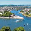 67. "Немецкий угол" на месте впадения Мозеля в Рейн - Deutsches Eck Koblenz (Рейнланд-Пфальц)