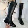 Balenciaga Calfskin Boots In Black