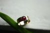Серебряное кольцо со звёзчатым рубином