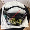 Balenciaga Explorer Graffiti Beltpack In Black/Yellow