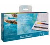 Акварельные краски Sennelier Aquarelle Travel Box в наборе, 24 кюветы