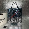 Issey Miyake Prism Metallic Bi-color Tote Blue