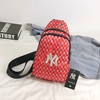 MLB NY Monogram Logo Sling Bag New York Yankees Red