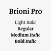 Шрифт Brioni Pro