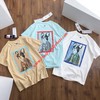 MLB NY Bark Embroidery Logo Short Sleeve T-shirt New York Yankees White
