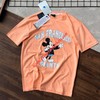 MLB X Disney Overfit Short Sleeve T-shirt New York Yankees Pink
